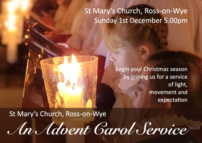 Advent Carol Service – The Ross Parishes: Ross-on-Wye, Walford ...